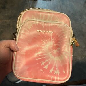 Michael Kors Coral Tie-Dye Crossbody Bag
